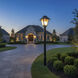 Polycarbonate Outdoor 1 Light 18 inch Black Outdoor Post Lantern, Large