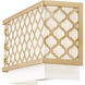 Arabesque 2 Light 13 inch Soft Gold ADA ADA Wall Sconce Wall Light