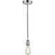 Franklin Restoration Edison 1 Light 3 inch Polished Chrome Mini Pendant Ceiling Light, Franklin Restoration
