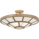 Istria 4 Light 22 inch Ashen Gold Semi-Flush Ceiling Light