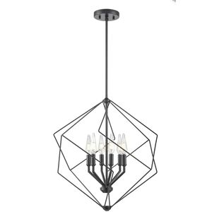Ashoona 6 Light 21.5 inch Ebony Pendant Ceiling Light