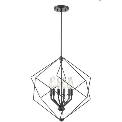 Ashoona 6 Light 21.5 inch Ebony Pendant Ceiling Light