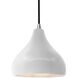 Radiance LED 8 inch Bisque and Brushed Nickel Pendant Ceiling Light