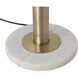 Bloom 72 inch 9 watt Weathered Brass Floor Lamp Portable Light