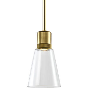 Zigrina 1 Light 7.13 inch Aged Brass Pendant Ceiling Light