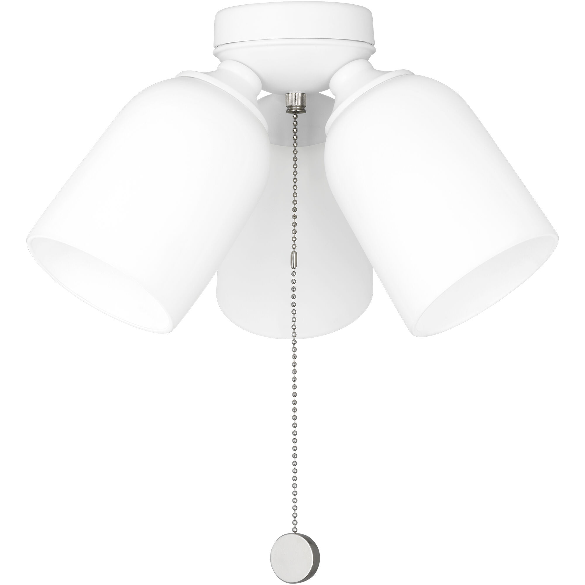 Emile LED Matte White Fan Light Kit