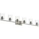 Replay 6 Light 48 inch Polished Nickel Bath & Vanity Light Wall Light