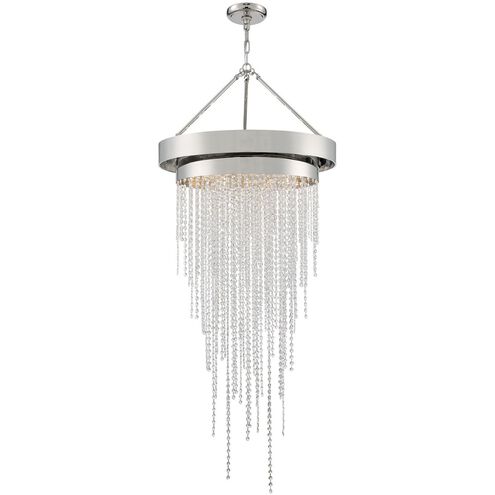 Clarksen 6 Light 26 inch Polished Nickel Chandelier Ceiling Light