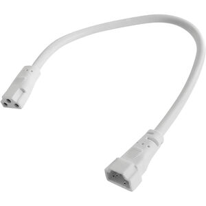 Vivid II LED Undercabinet 12 inch White Under Cabinet Connector Cord, 12 Inch