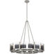 Aenon 8 Light 32 inch Pewter Chandelier Ceiling Light