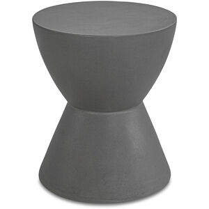 Hourglass 18 inch Grey Outdoor Stool