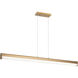 Junction LED 1.75 inch Aged Gold Brass Pendant Ceiling Light