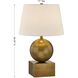 Brumfield 26.75 inch 100.00 watt Brass Table Lamp Portable Light, By Coco & Dash