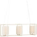 Monreale 3 Light 49 inch White Chandelier Ceiling Light