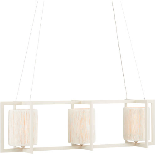 Monreale 3 Light 49 inch White Chandelier Ceiling Light