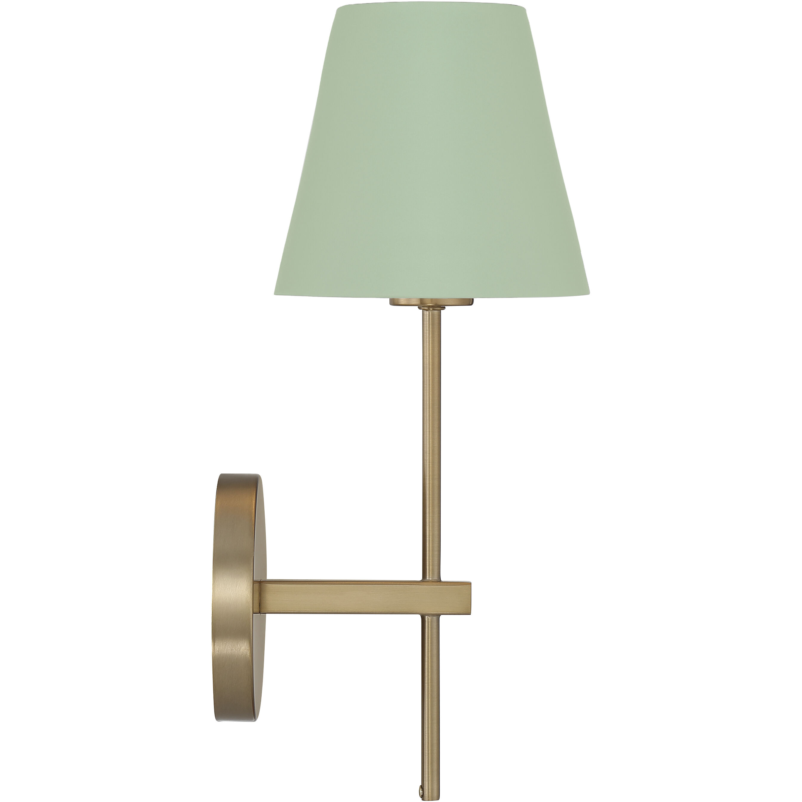 Xavier Bath Sconce Wall Light in Vibrant Gold and Green