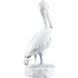 Carved Pelican Weathered White Object