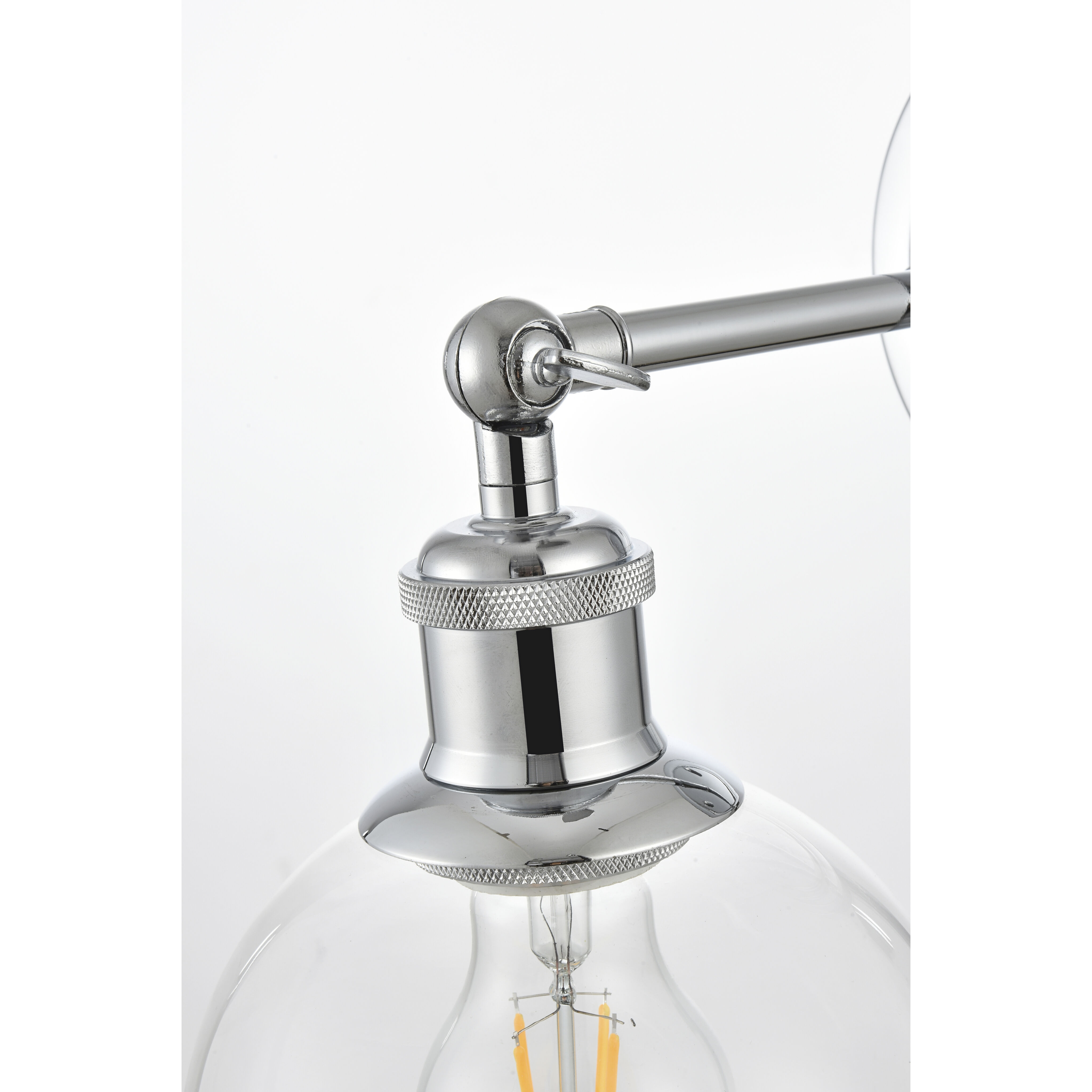 Wesson 1 Light 6 inch Chrome Plug In Wall Sconce Wall Light