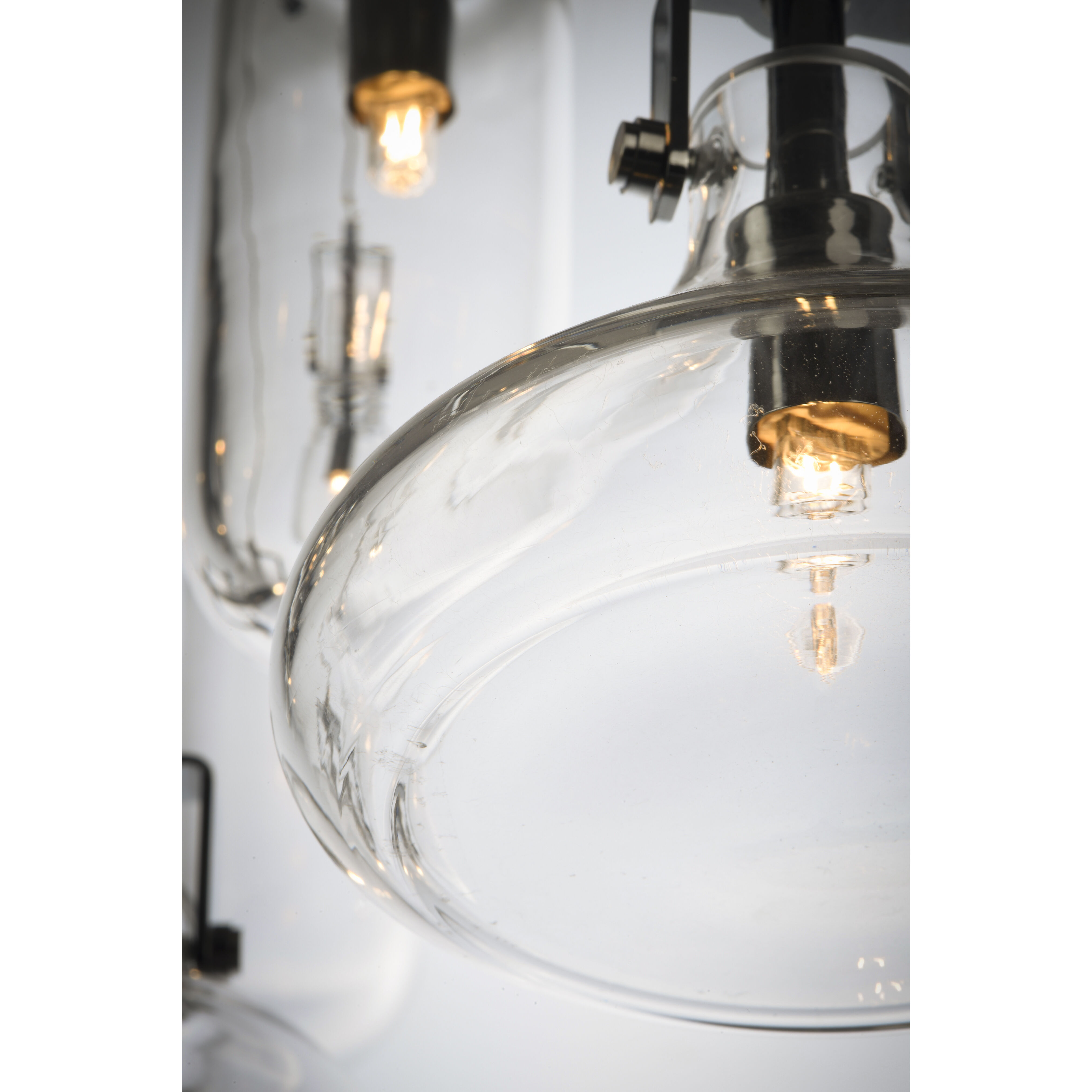 Kem 4 Light 7.5 inch Polished Chrome Multi-Light Pendant Ceiling Light