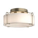 Bow 4 Light 19.6 inch Soft Gold Semi-Flush Ceiling Light in Opal, Large