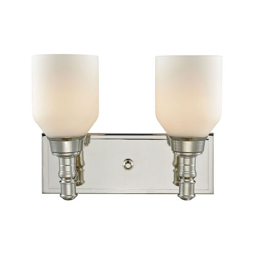 Albany 2 Light 12 inch Polished Nickel Vanity Light Wall Light