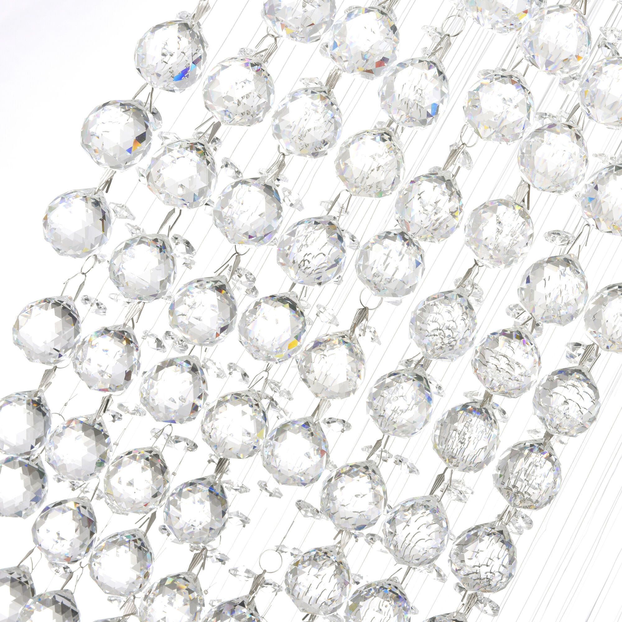 Ribbon 8 Light 24 inch Chrome Flush Mount Ceiling Light