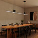 Fino Duo 2 Light 59.25 inch Satin Black Pendant Ceiling Light