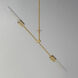 Equilibrium LED 42 inch Natural Aged Brass Linear Pendant Ceiling Light