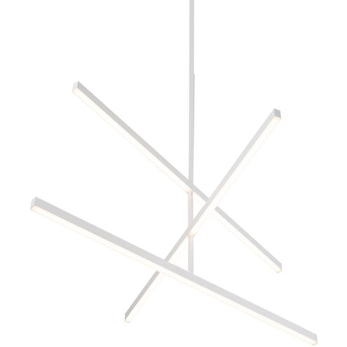 Vega LED 1 inch White Chandelier Ceiling Light