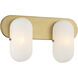 Heathcote 2 Light 16 inch Legacy Brass Vanity Light Wall Light