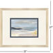 Coastal Views Blue and Beige and Neutral Framed Art