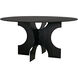 Element 59 X 59 inch Matte Black Dining Table