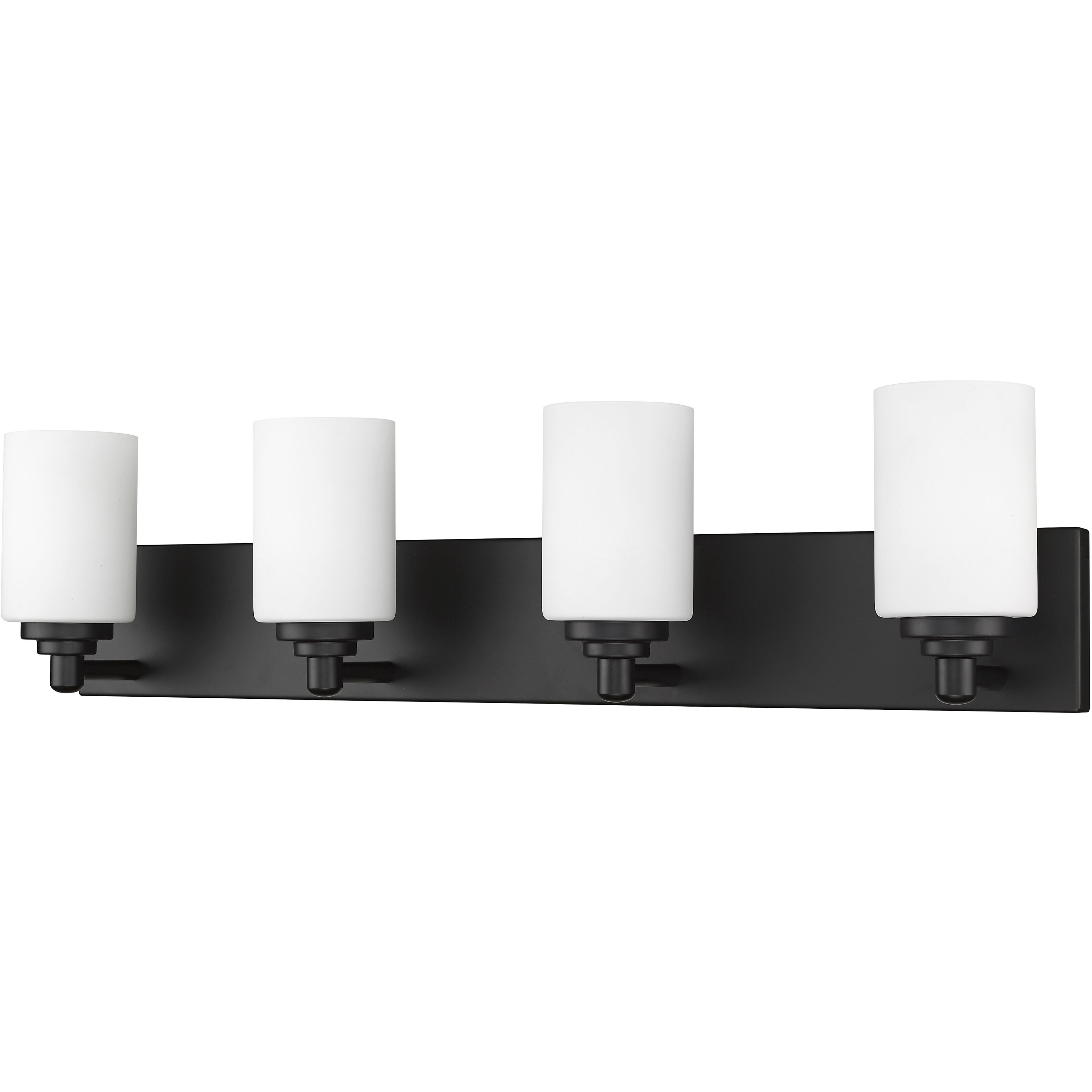 Soledad 4 Light 31.5 inch Matte Black Vanity Wall Light