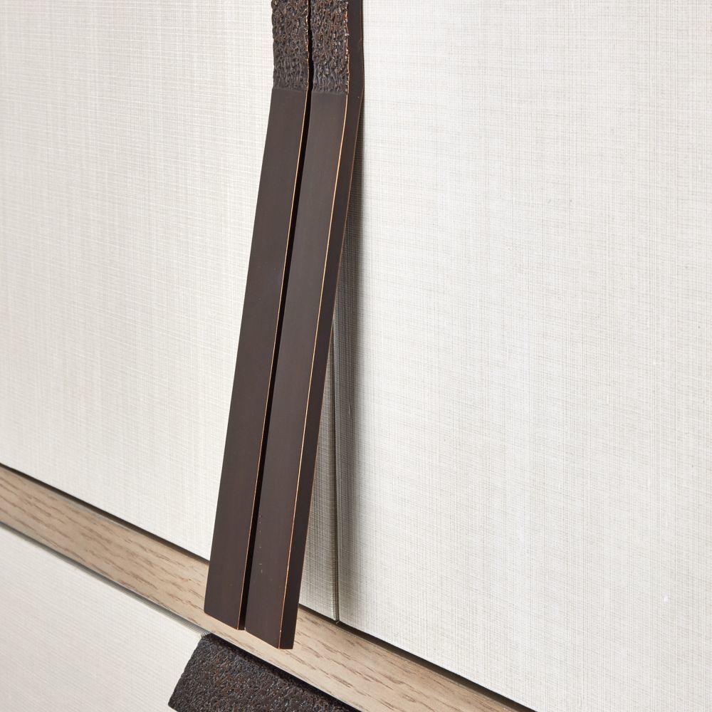 Dorsey Beige and Smoke Cabinet