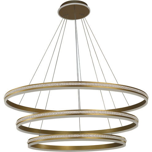 Aurora LED 48 inch Black Foyer Chandelier Ceiling Light