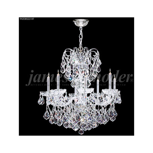 Vienna 8 Light 26 inch Silver Crystal Chandelier Ceiling Light