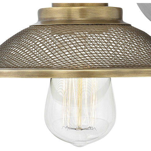 Rigby LED 9 inch Antique Nickel with Heritage Brass Vanity Light Wall Light