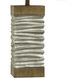 Darley 32 inch 100.00 watt Silver Painted and Brown Brushed and Beige Table Lamp Portable Light