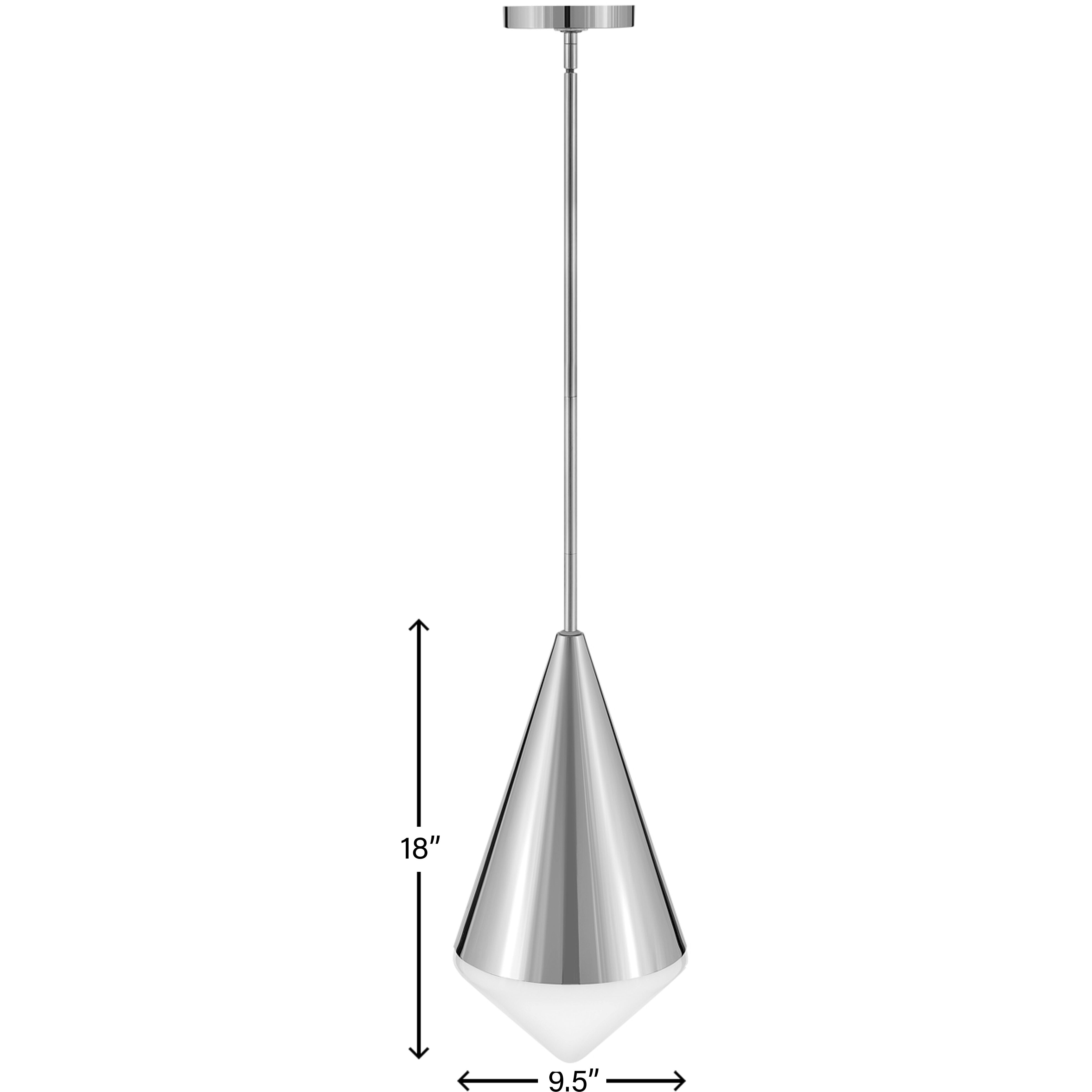 Betty LED 9.5 inch Polished Nickel Pendant Ceiling Light