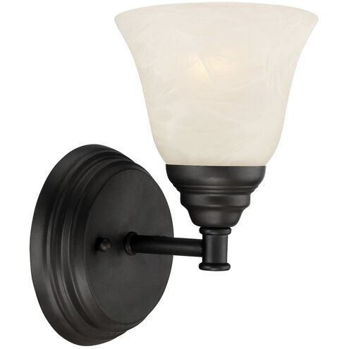 Kendall 1 Light 5 inch Oil Rubbed Bronze Wall Sconce Wall Light in Frosted