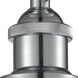 Edison Orwell 1 Light 8.38 inch Polished Chrome Semi-Flush Mount Ceiling Light in Clear Glass
