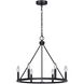 Mara 6 Light 26 inch Black Chandelier Ceiling Light