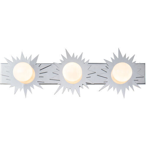 Soleil 3 Light 24 inch PC Bath Light Wall Light in Polished Chrome