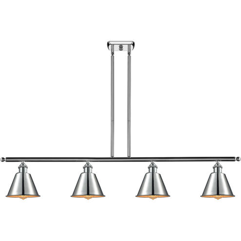 Ballston Smithfield LED 48 inch White and Polished Chrome Island Light Ceiling Light, Ballston