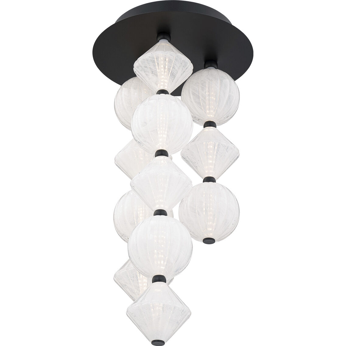 Pearla LED 11 inch Black Indoor Ceiling Lighting