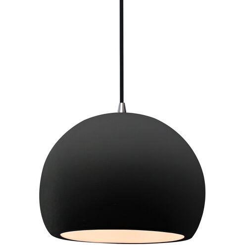 Radiance 1 Light 7 inch Carbon Matte Black and Brushed Nickel Pendant Ceiling Light