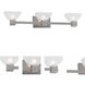 Signature 3 Light 30.5 inch Brushed Nickel Vanity Light Wall Light
