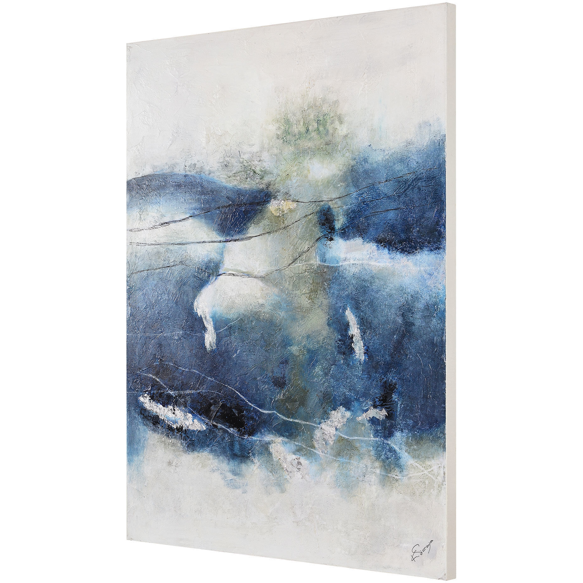 Adhara Heavy Texture Canvas Art, Set of 2