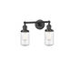 Franklin Restoration Dover 2 Light 14 inch Oil Rubbed Bronze Bath Vanity Light Wall Light in Seedy Glass, Franklin Restoration