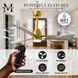 Atlas Alessandra-LK 56 inch Brushed Brass with Gray Ash Blades Indoor/Outdoor Ceiling Fan